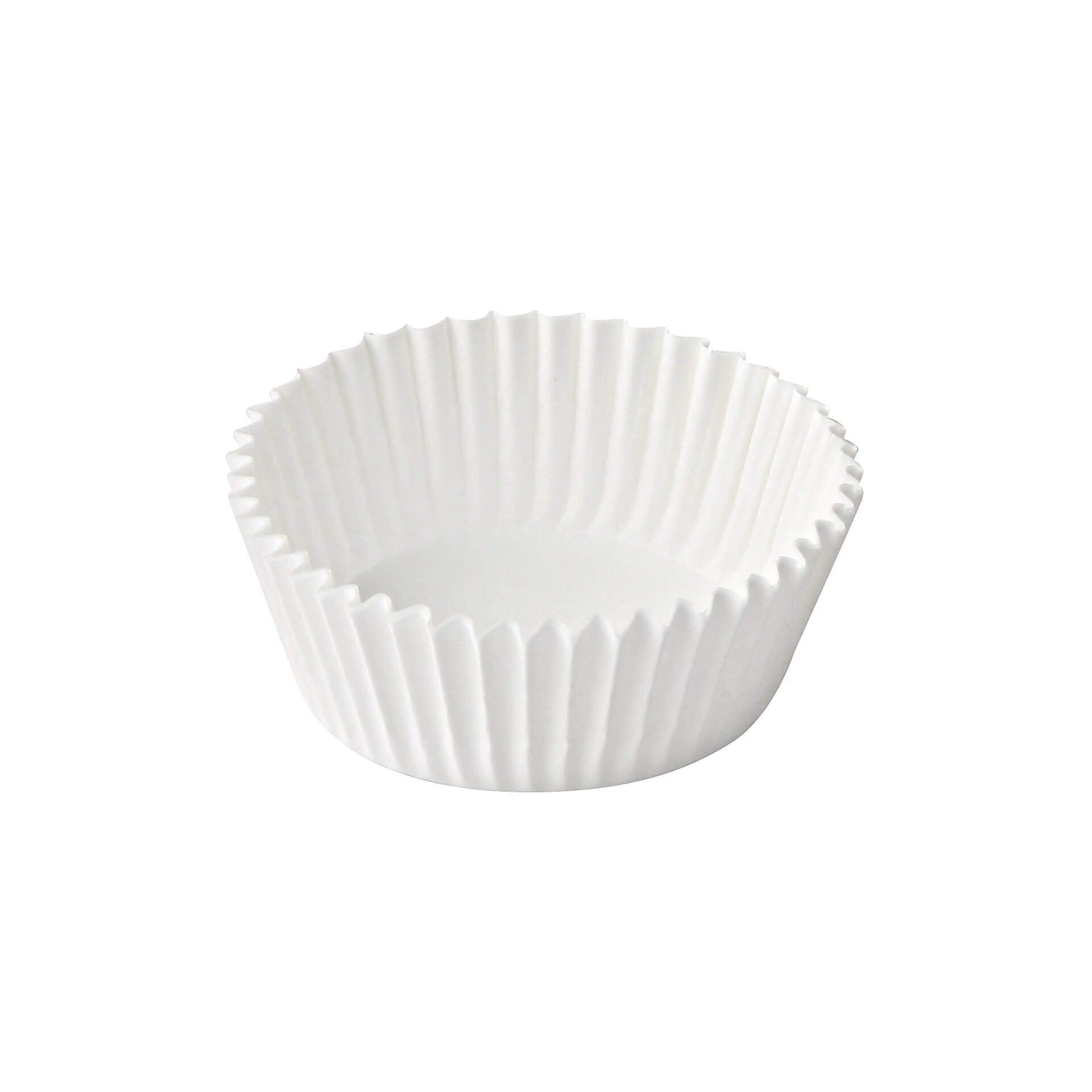 Muffinsformer papir hvit Ø5 cm 150 stk Dr. Oetker forfra