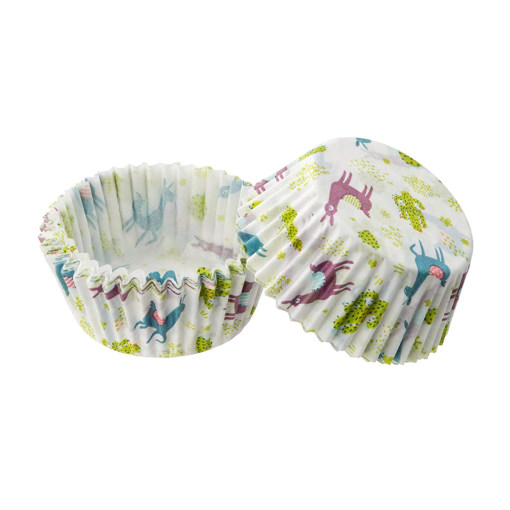Muffinsformer papir lama/kaktus 50 stk Ø5 cm forfra
