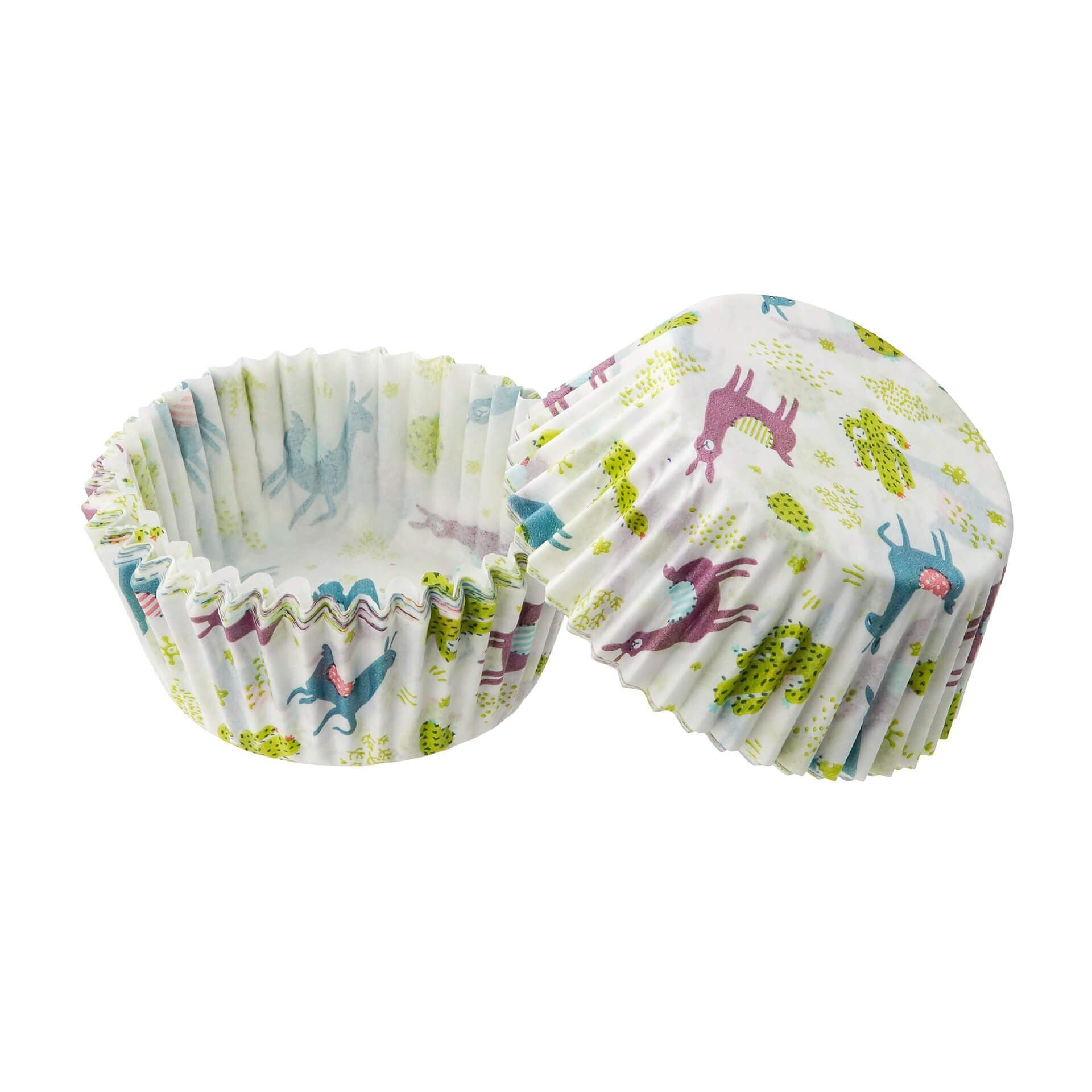 Muffinsformer papir lama/kaktus 50 stk Ø5 cm forfra