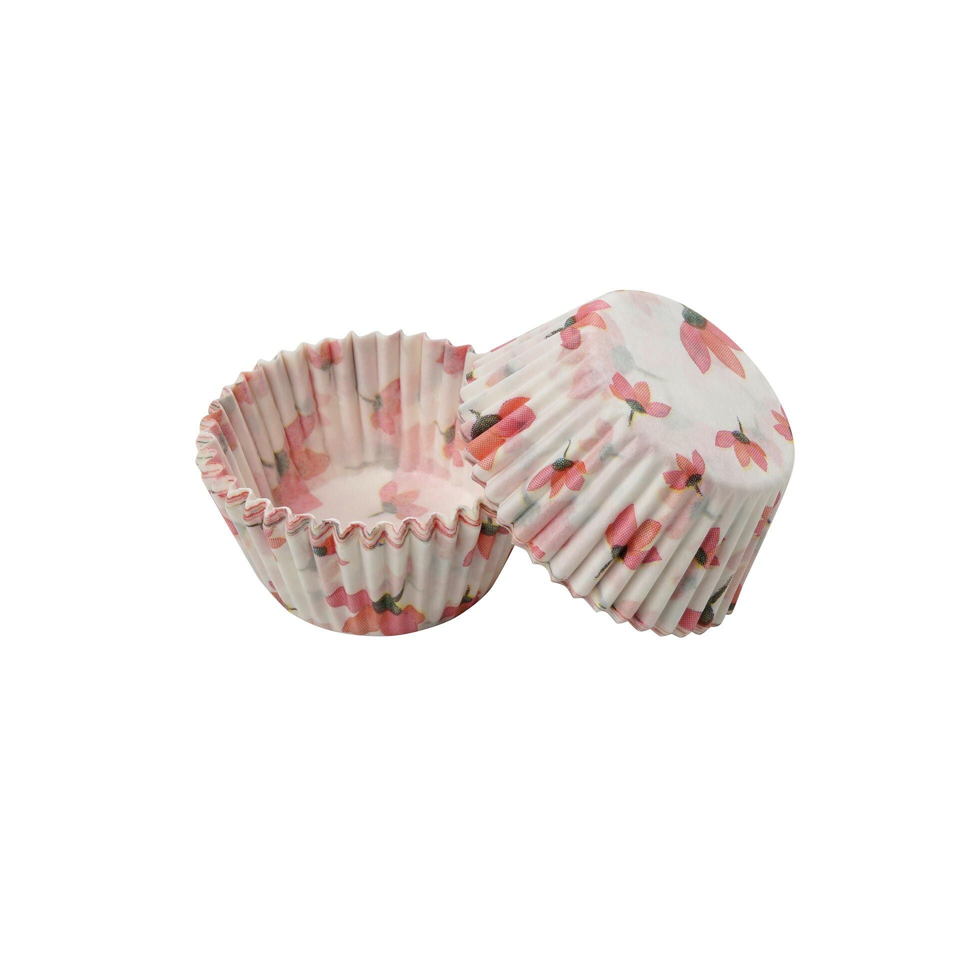 Muffinsformer papir mini Ø3 cm 96 stk blomstermotiv - Dr. Oetker bakside