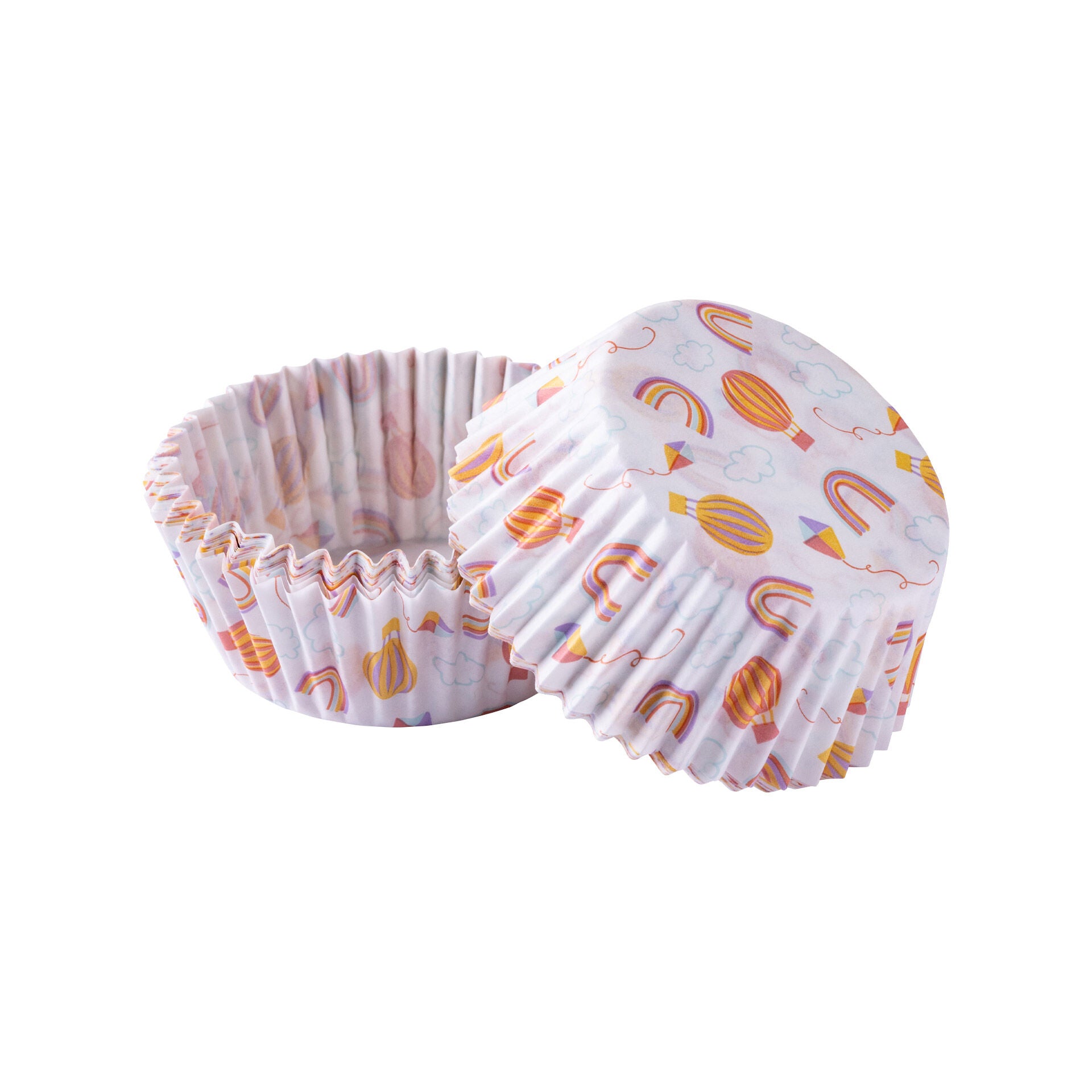 Muffinsformer papir regnbue Ø5 cm 50 stk - Zenker forfra