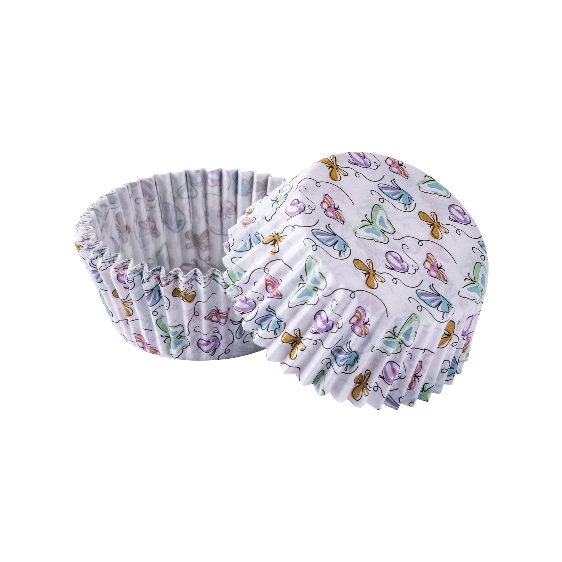 Muffinsformer papir sommerfugl Ø5 cm 50 stk - Zenker forfra