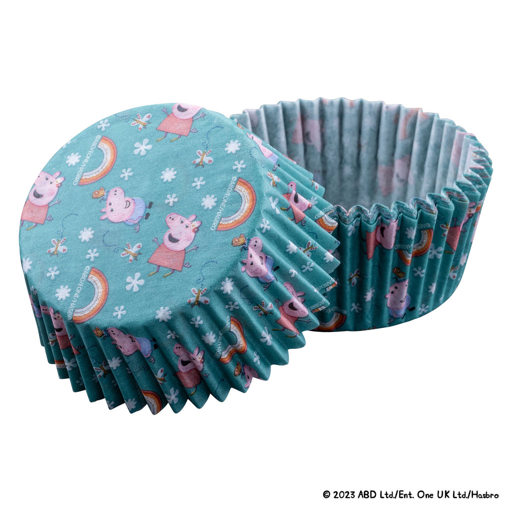 Muffinsformer papir Peppa Pig 50 stk Ø5 cm forfra