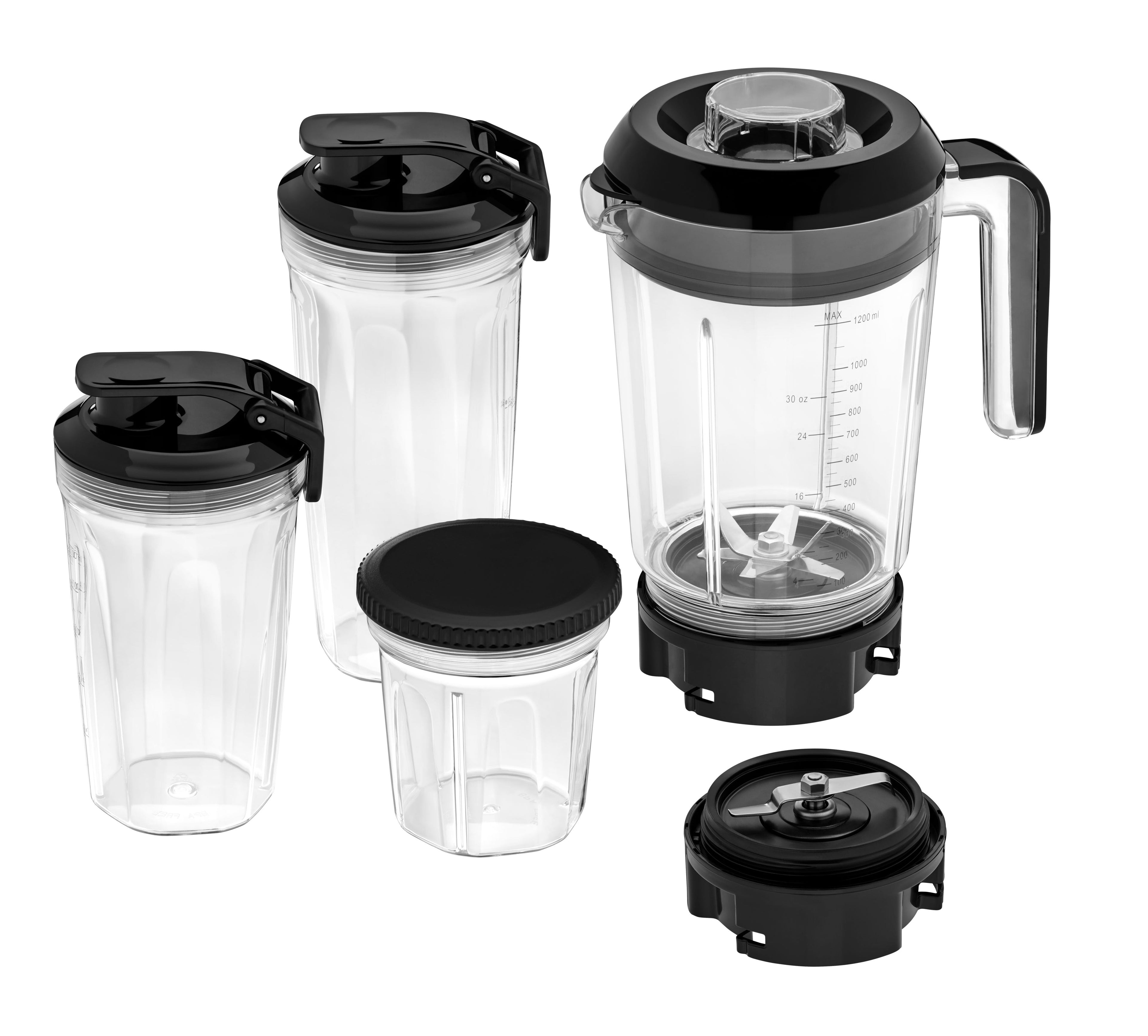 Detalj av 6 kniver på Multifunksjonsblender Kult X