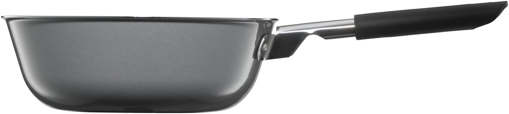 Nærbilde av glasslokket på Multigryte Fusiontec Mineral 22 cm 2,3 L platinum - WMF