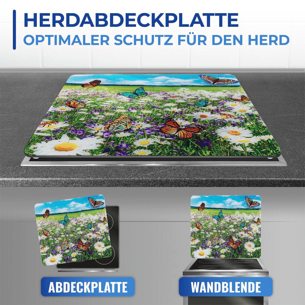 Detalj av Multiplate glass 56×50 cm sprutbeskytter og skjærefjøl