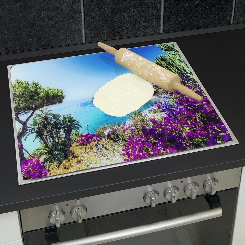 Multiplate glass 56×50 cm motiv Middelhavskysten - Wenko oversikt