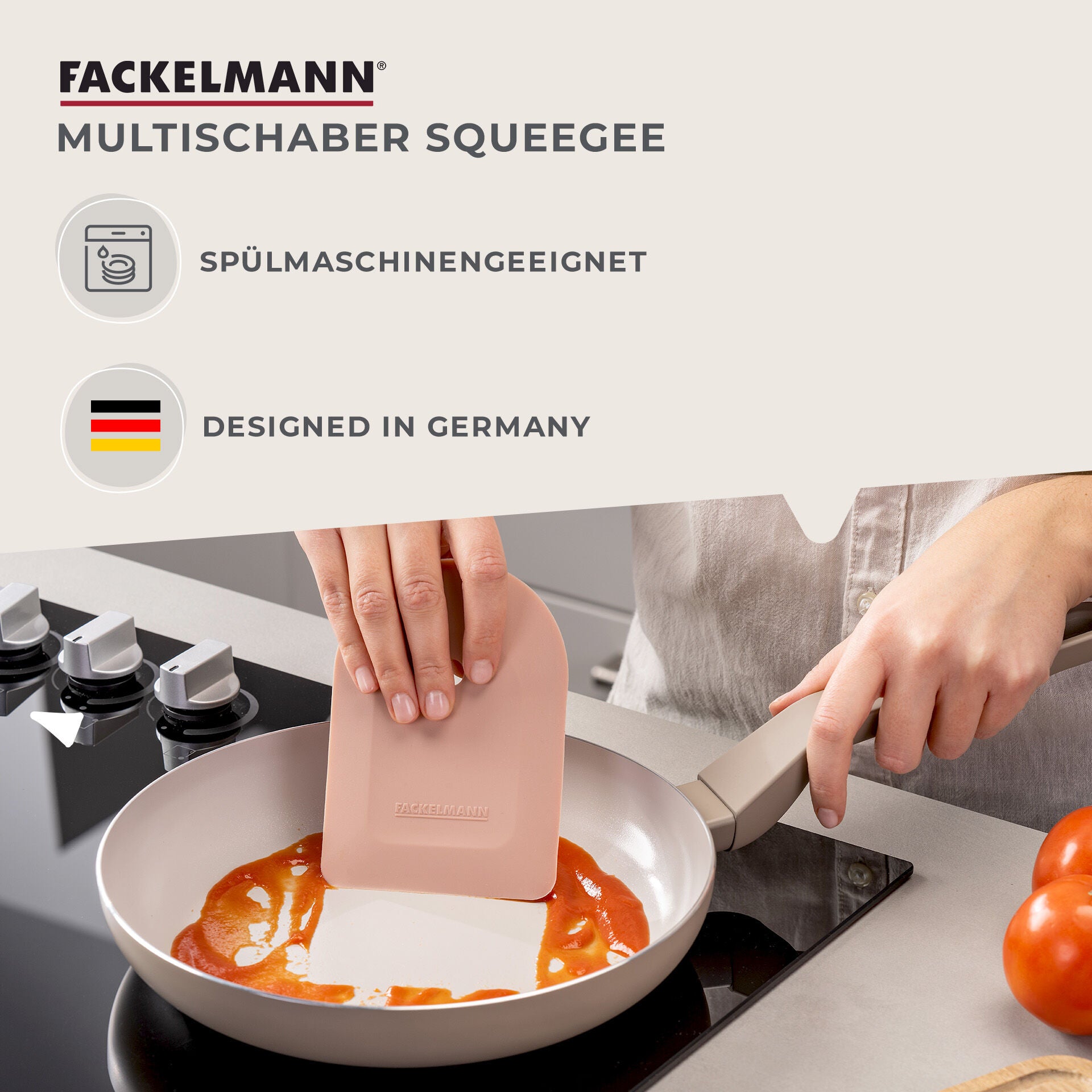 Detalj av Multiskraper silikon Blossom Harmony - Fackelmann