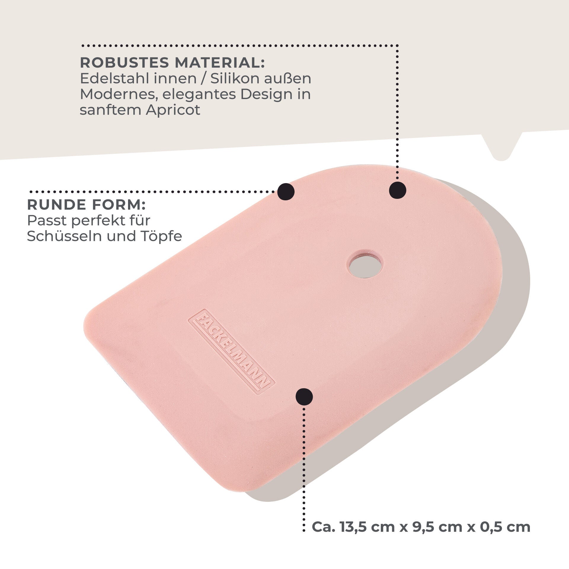 Multiskraper silikon Blossom Harmony - Fackelmann montert i kjøkken