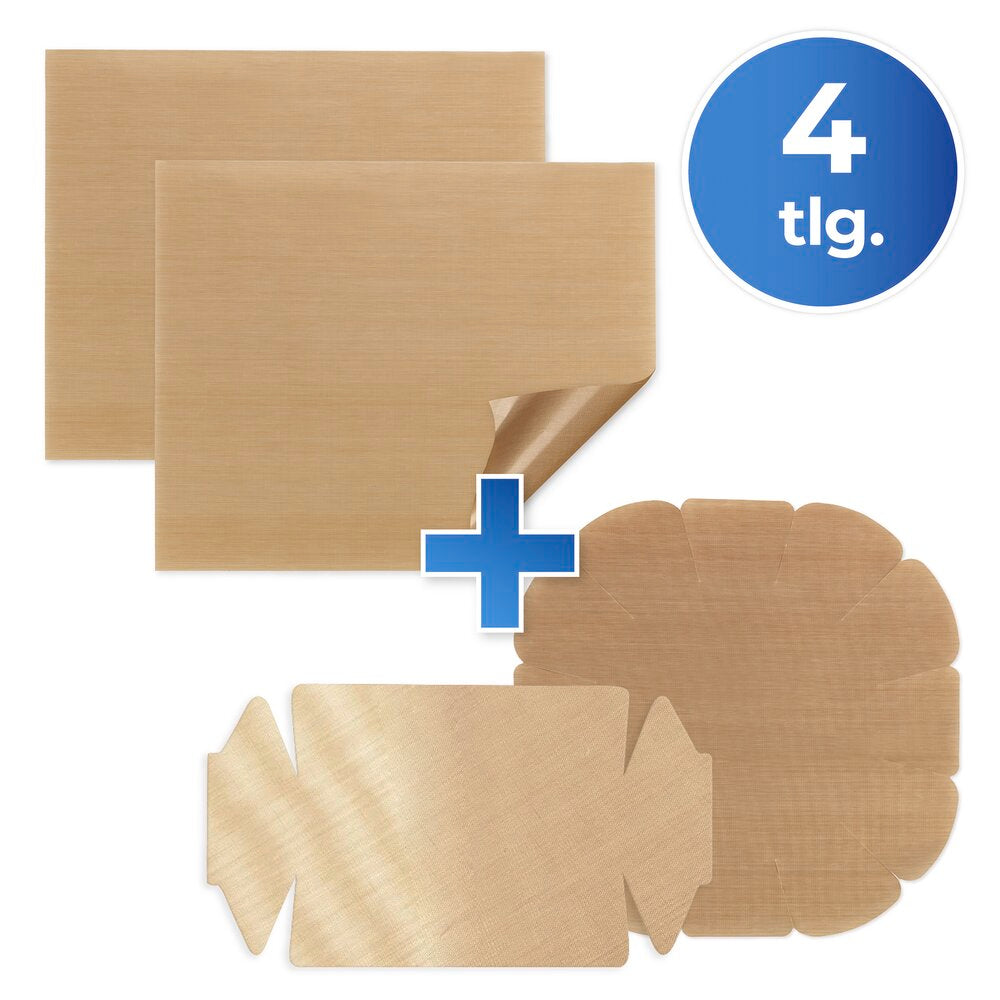 Non-stick bakematte tilpassbar 4-delt gjenbrukbar - WENKO bakside