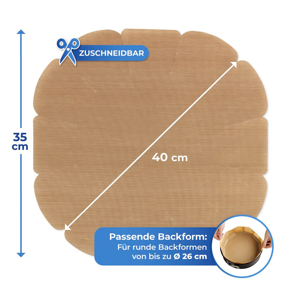 Non-stick bakematte tilpassbar 4-delt gjenbrukbar - WENKO montert