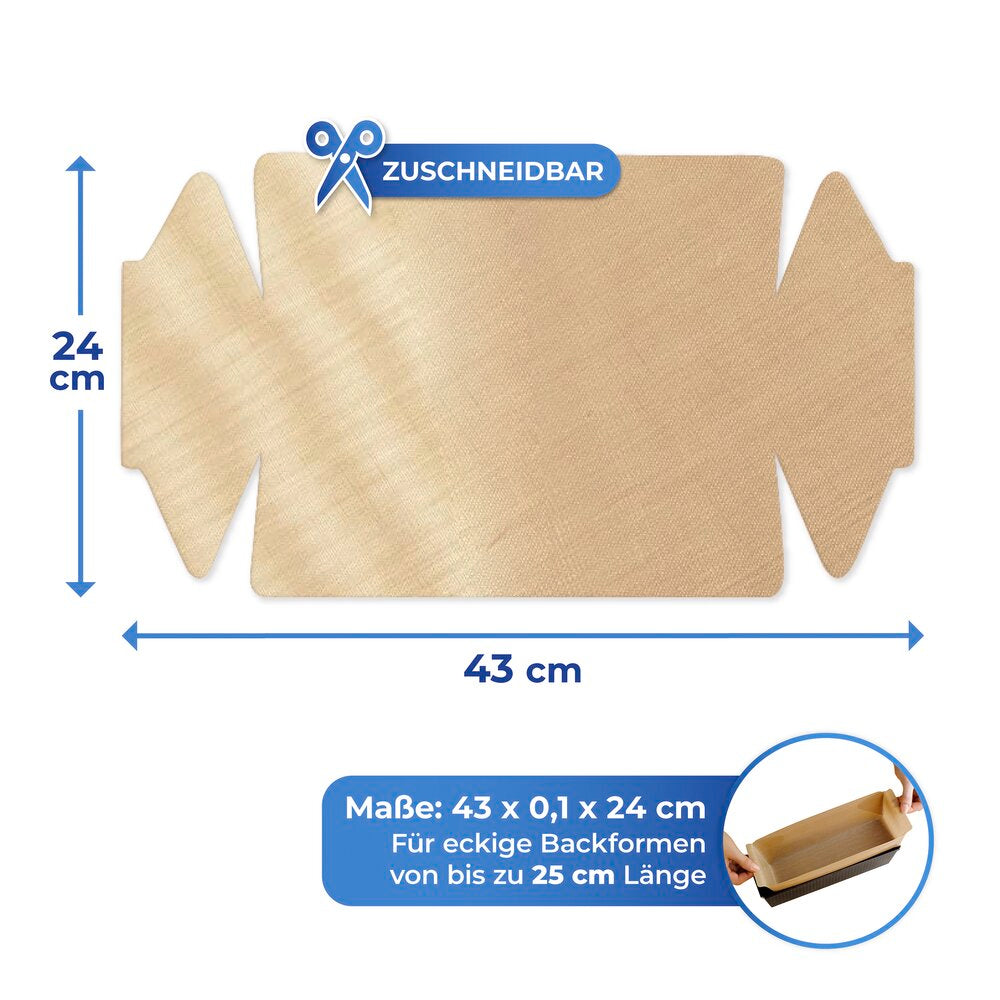 Non-stick bakematte tilpassbar 4-delt gjenbrukbar - WENKO sammenrullet
