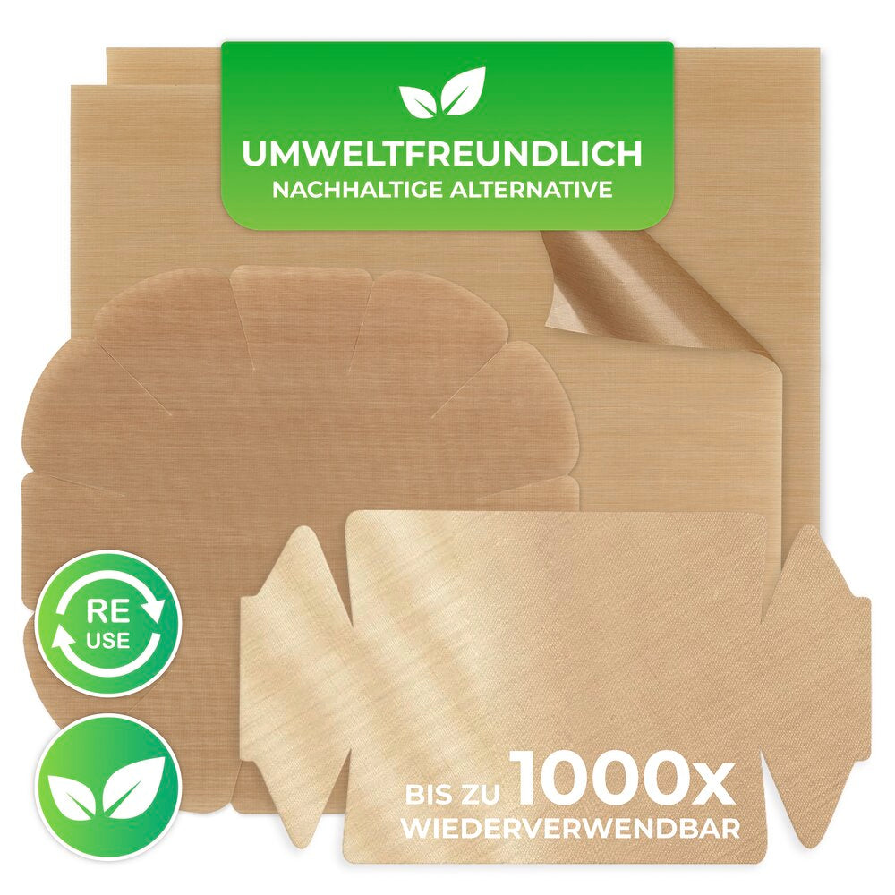 Non-stick bakematte tilpassbar 4-delt gjenbrukbar - WENKO på kjøkkenbenken