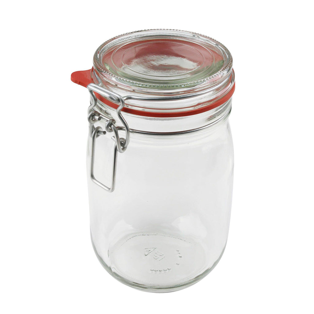 Norgesglass med bøylelukking 1140 ml glass forfra