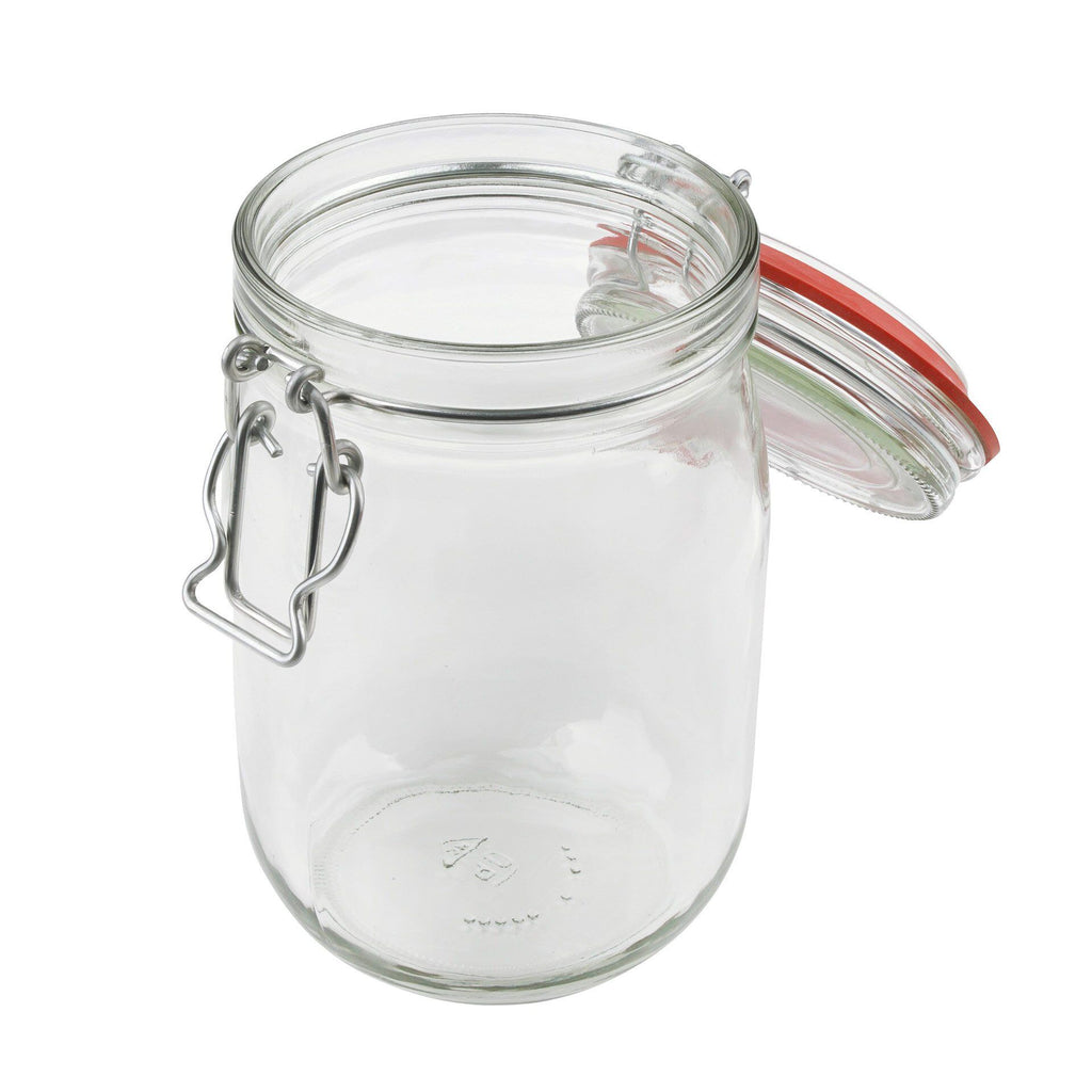 Norgesglass med bøylelukking 1140 ml glass nærbilde av pakning