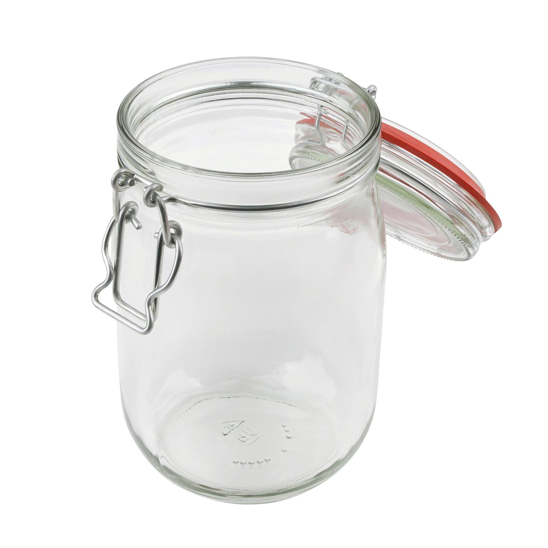 Norgesglass med bøylelukking 1140 ml glass nærbilde av pakning