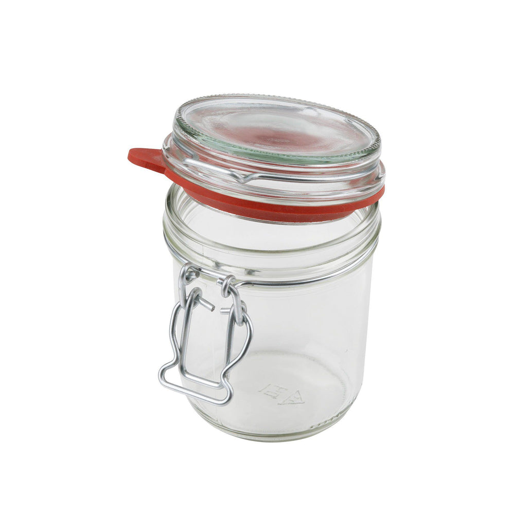 Montert Norgesglass med bøylelukking 370 ml lufttett med lokk