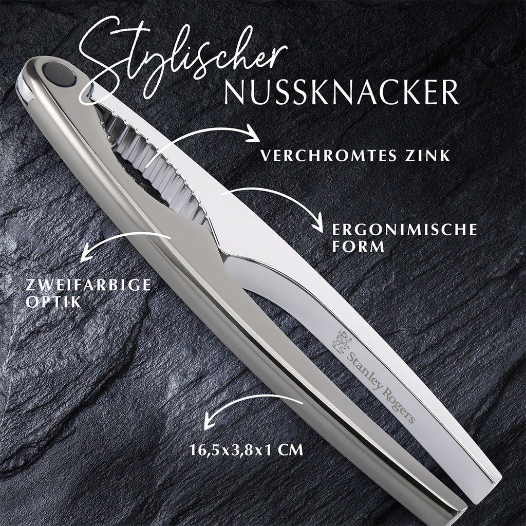 Nøtteknekker 17 cm tofarget - Stanley Rogers detalj av knekkeområde