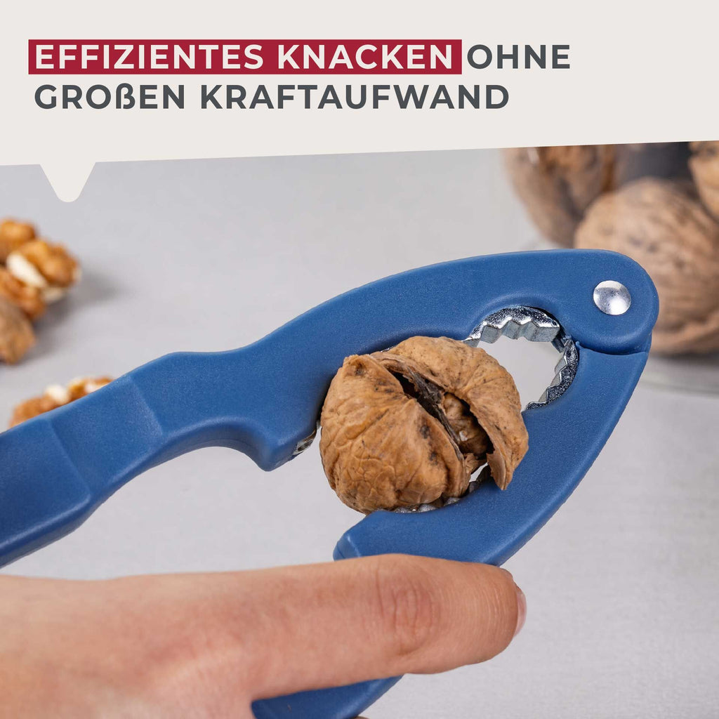 Nøtteknekker aluminium blå - Fackelmann grep
