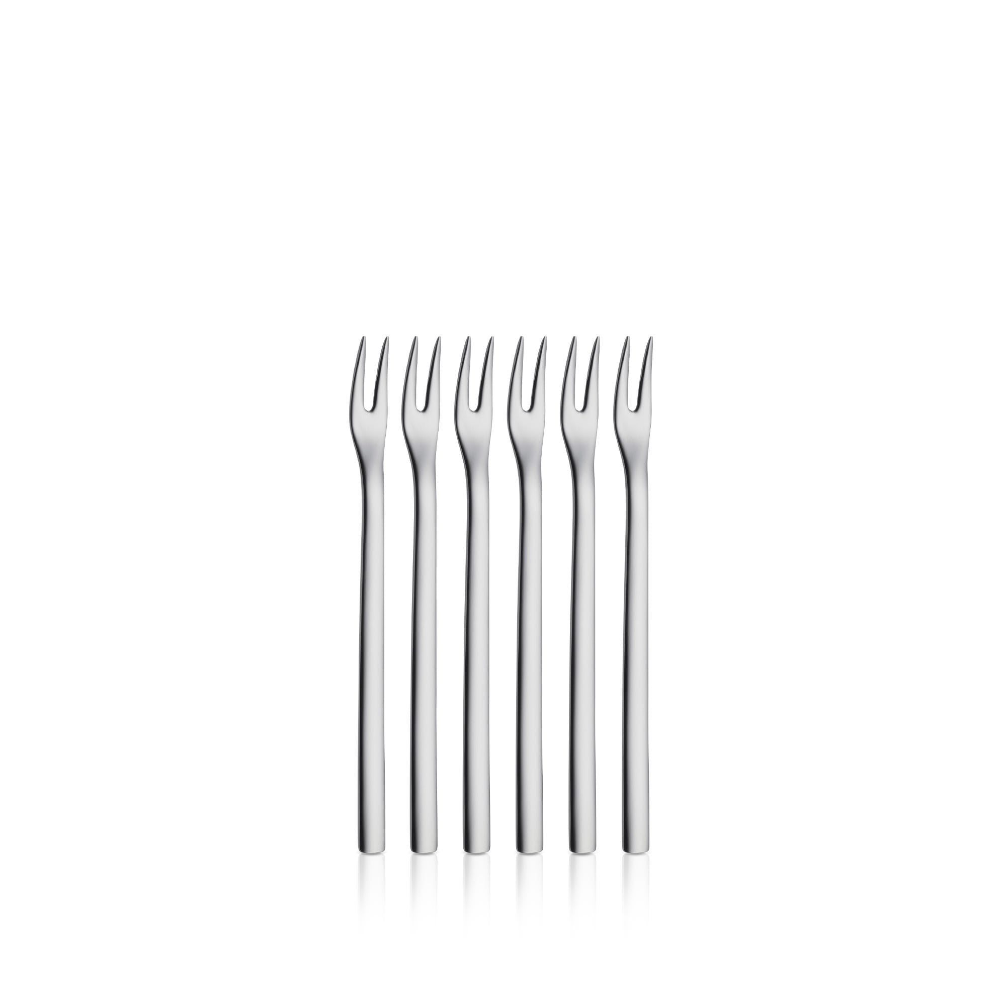 Nuova bolle-gaffelsett 6-delt rustfritt stål 12,5 cm forfra