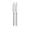 Nuova fruktkniv-sett 2-delt polert rustfritt stål 18 cm forfra