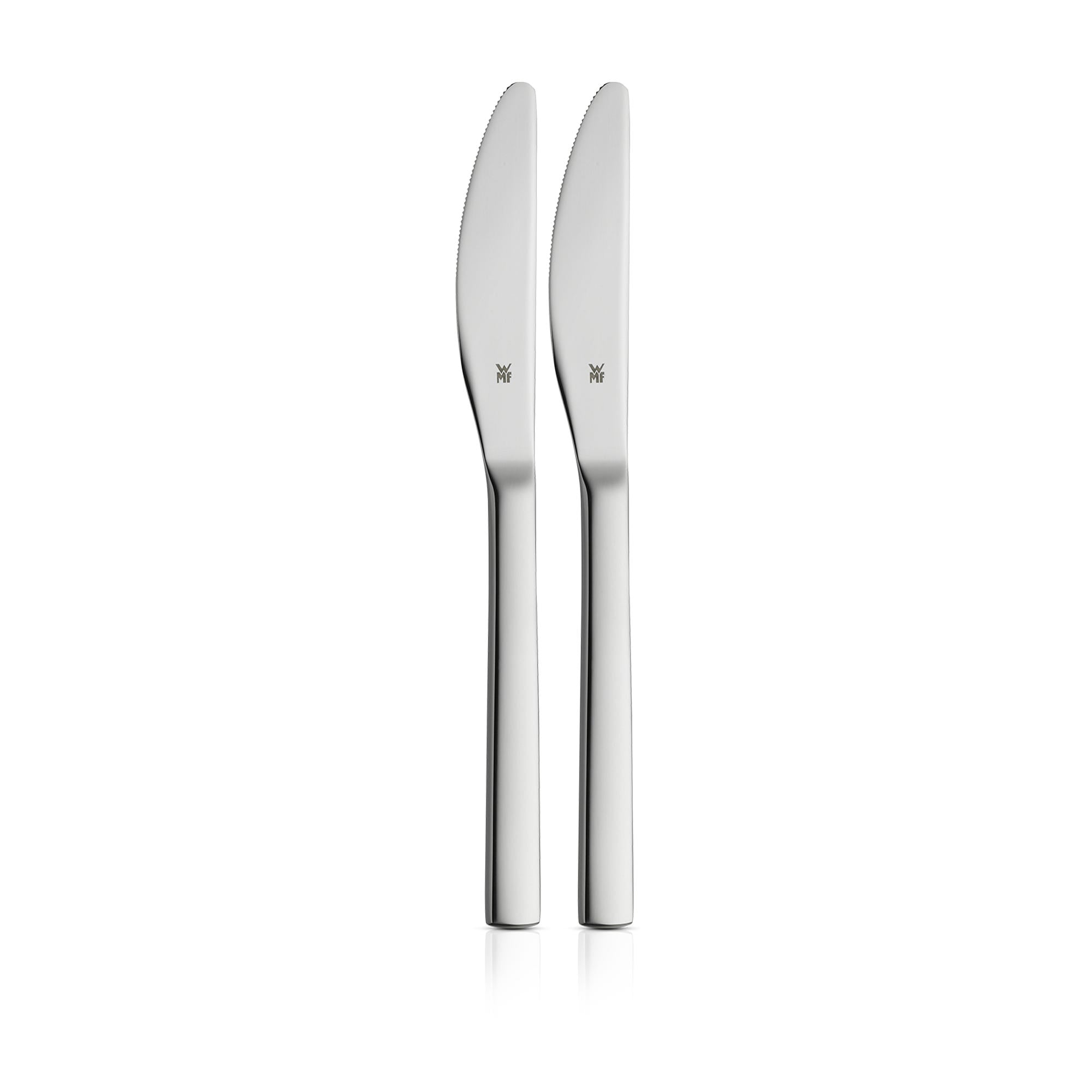 Nuova fruktkniv-sett 2-delt polert rustfritt stål 18 cm forfra