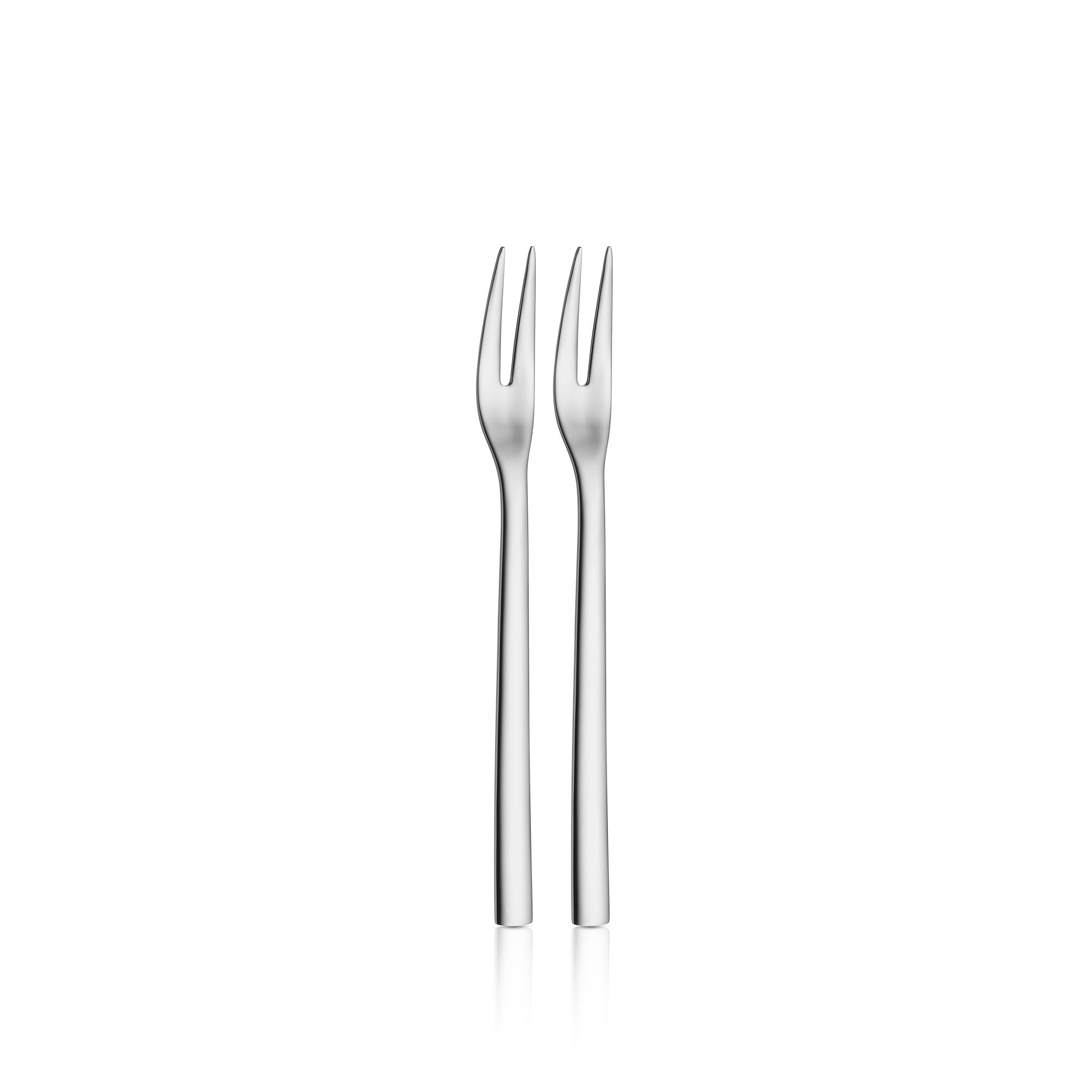 Nuova serveringsgaffel-sett 2-delt rustfritt stål 20 cm forfra