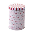 Oppbevaringsboks blikk Ø11 cm The Christmas Candy Shop - Zenker sett forfra med fargerike godterimotiver
