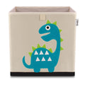 Oppbevaringsboks dino beige 33x33x33 cm forfra