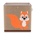 Oppbevaringsboks ekorn brun 33x33x33 cm - Lifeney forfra