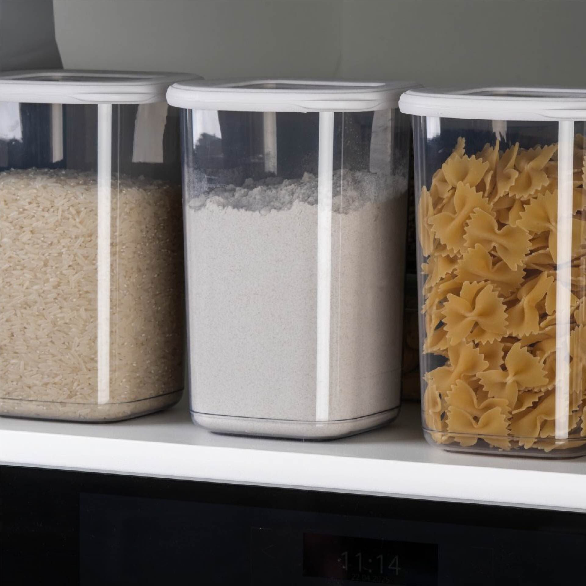 Oppbevaringsboks firkantet 1,2 L plast - Fackelmann Be The Move bakside