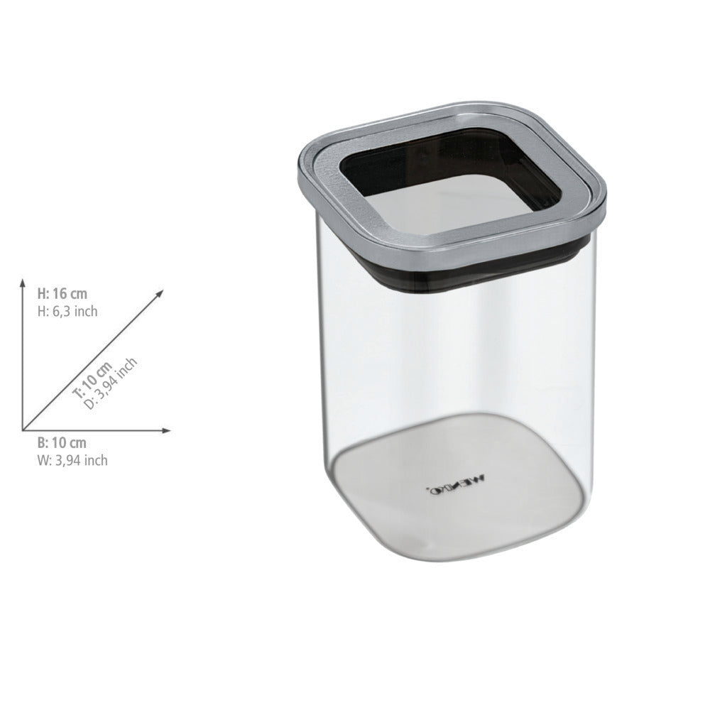 Oppbevaringsboks glass 1 L med silikontetning Clara - Wenko detalj glass