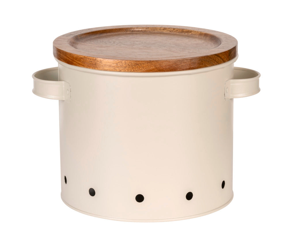 Detalj av Oppbevaringsboks metall 3,8 L Aria beige