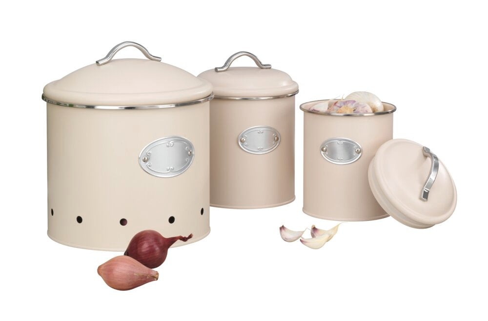Oppbevaringsboks Nero beige 1,0 L metall i bruk
