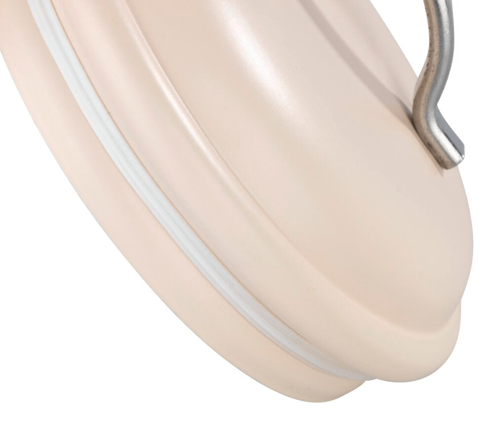 Oppbevaringsboks Nero beige 1,0 L metall side