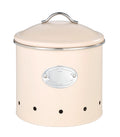 Oppbevaringsboks Nero beige med hull 4 L metall forfra