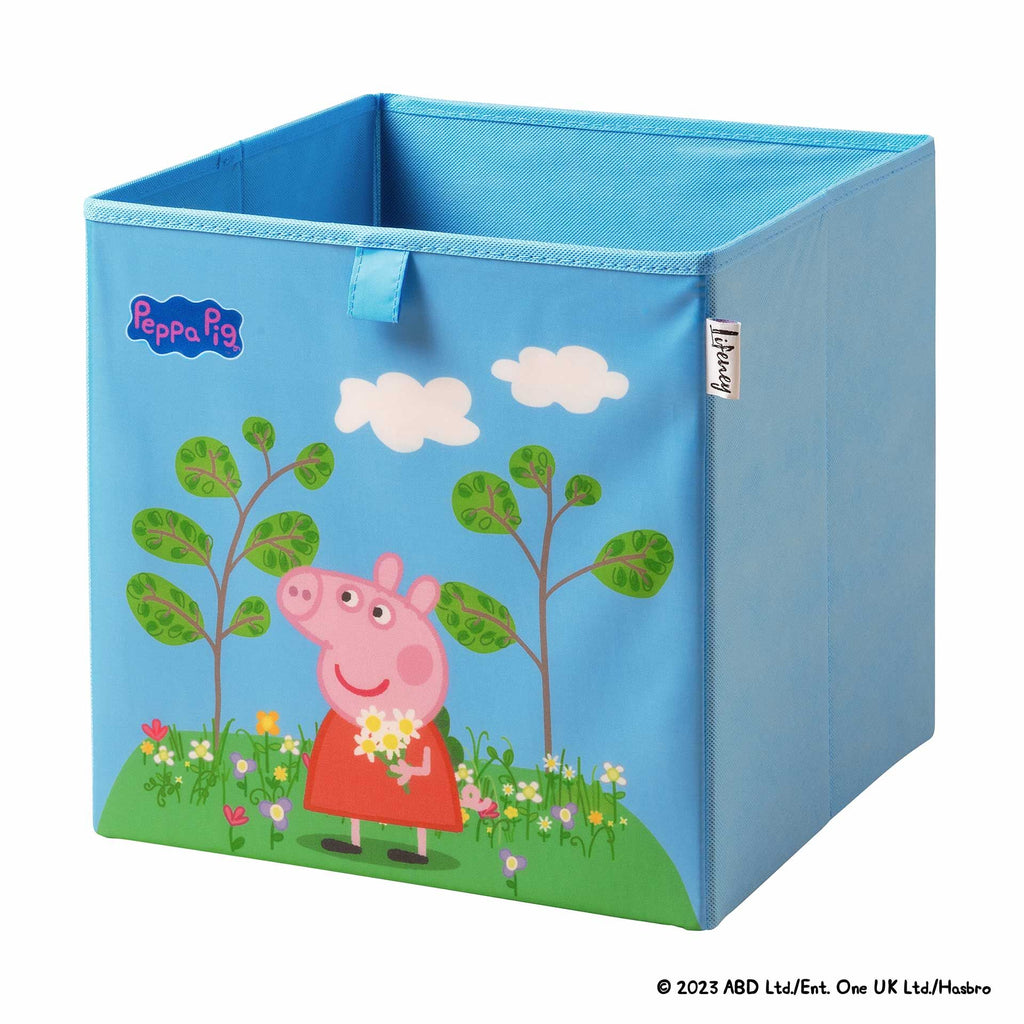 Oppbevaringsboks Peppa Pig blomstereng 30x30x30 cm forside