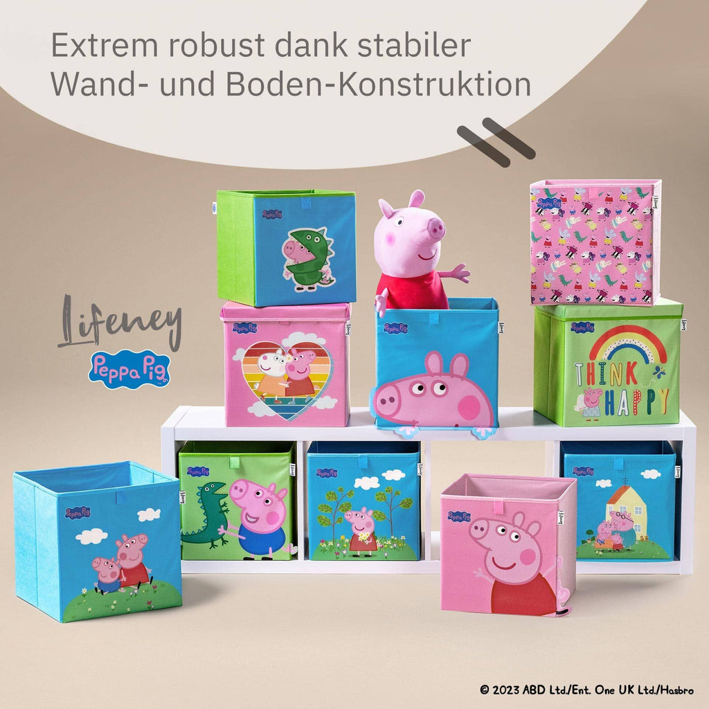 Oppbevaringsboks Peppa Pig blomstereng 30x30x30 cm - Lifeney