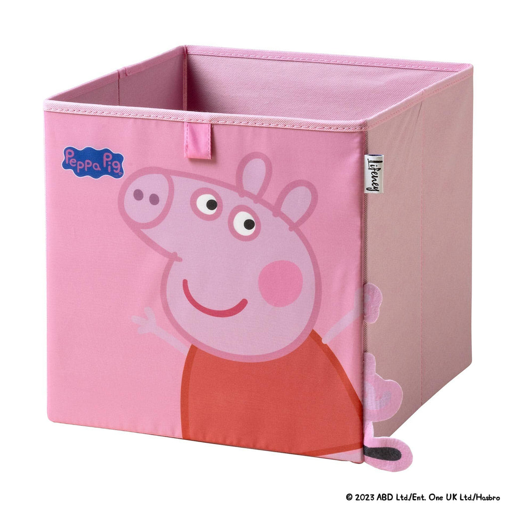 Detalj av oppbevaringsboks Peppa Pig dansende