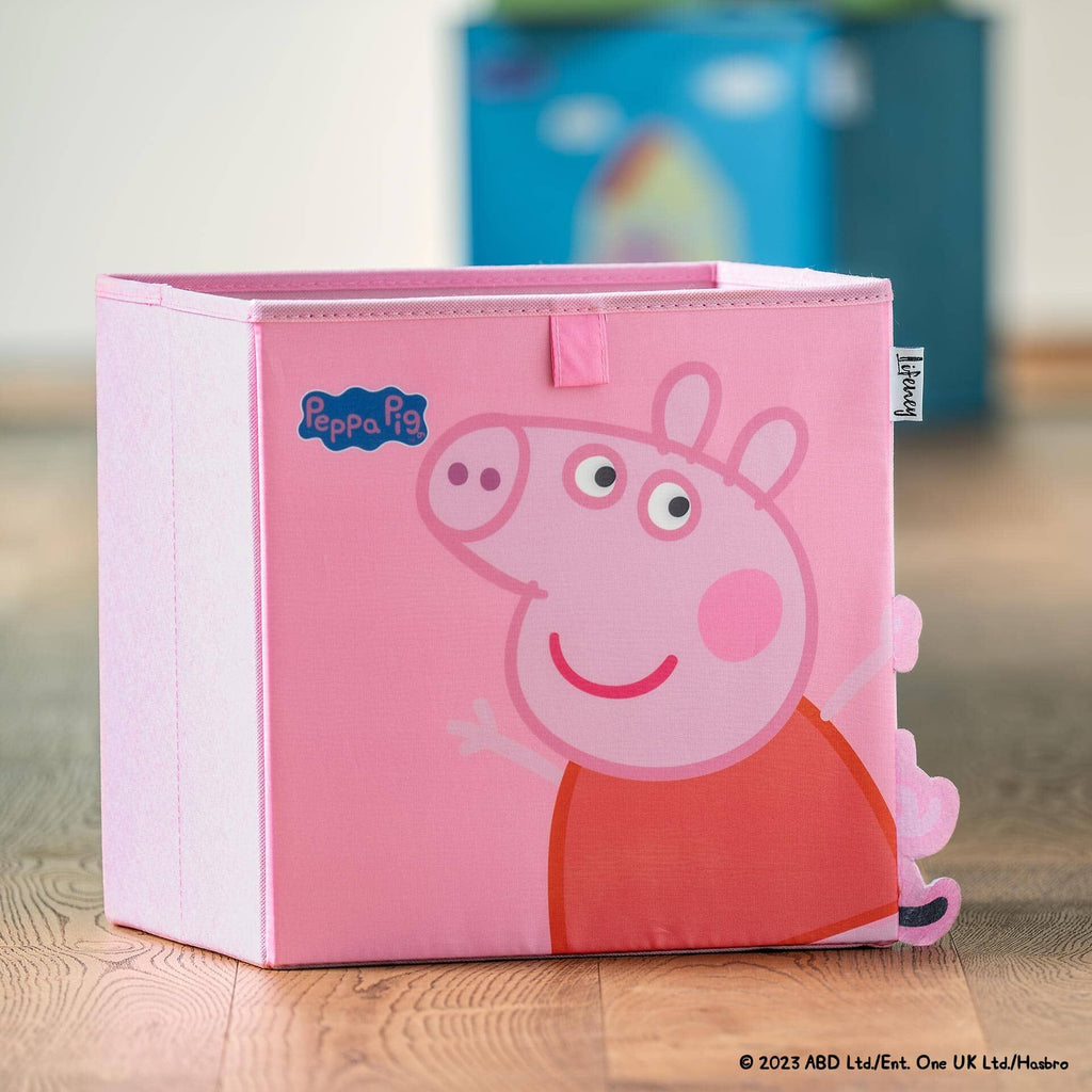 Oppbevaringsboks Peppa Pig dansende montert i hylle