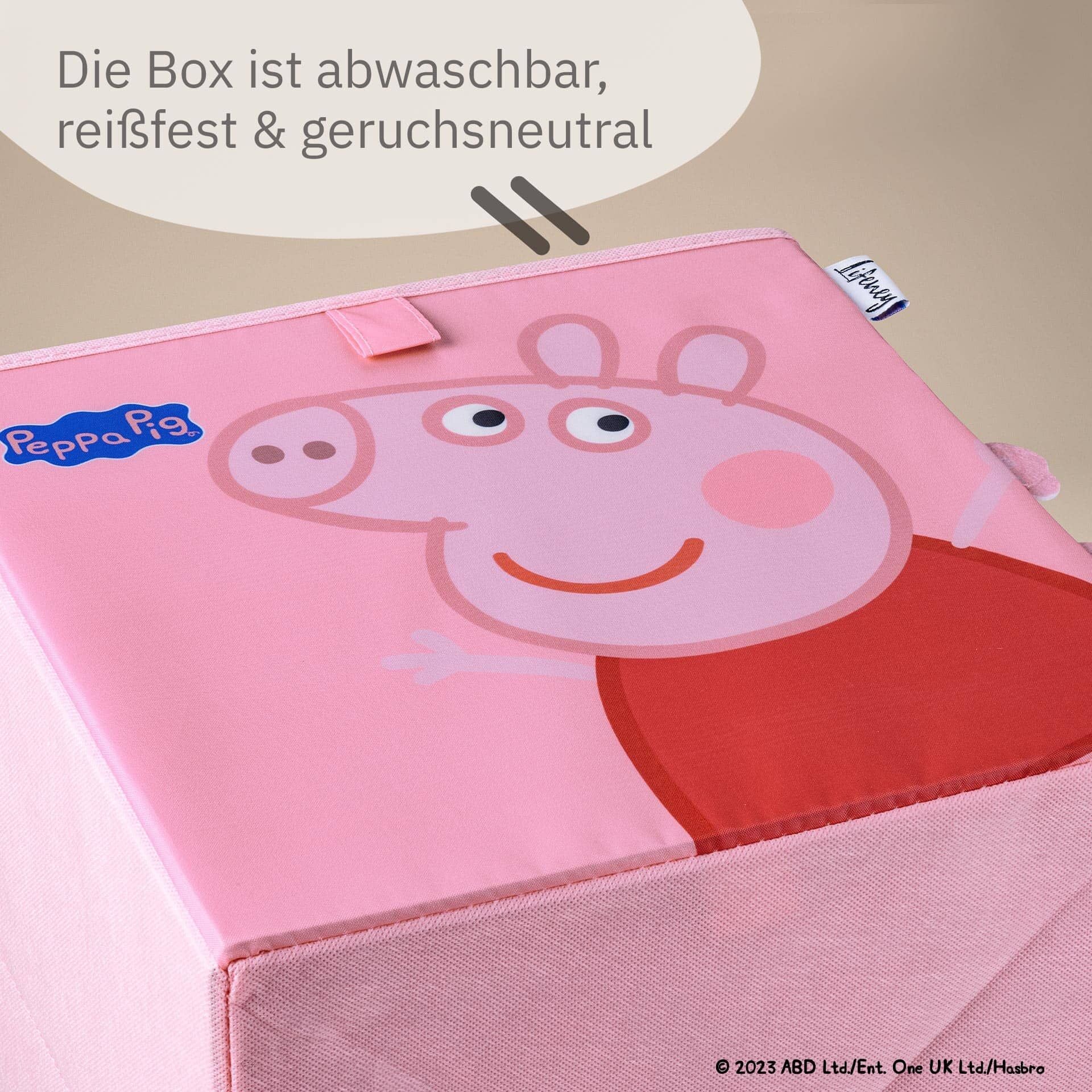 Oppbevaringsboks Peppa Pig dansende åpen
