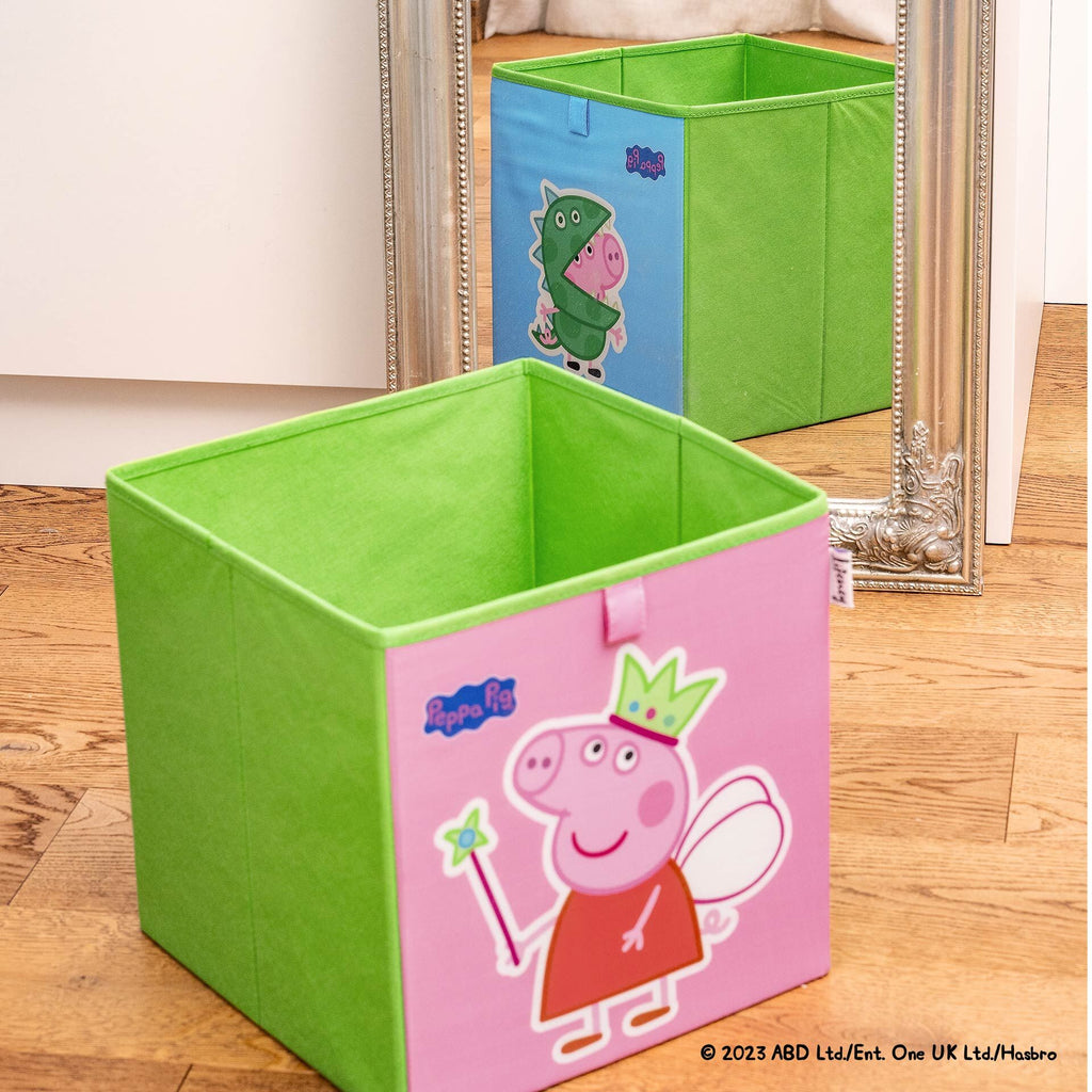Oppbevaringsboks Peppa Pig Fee & George bakside