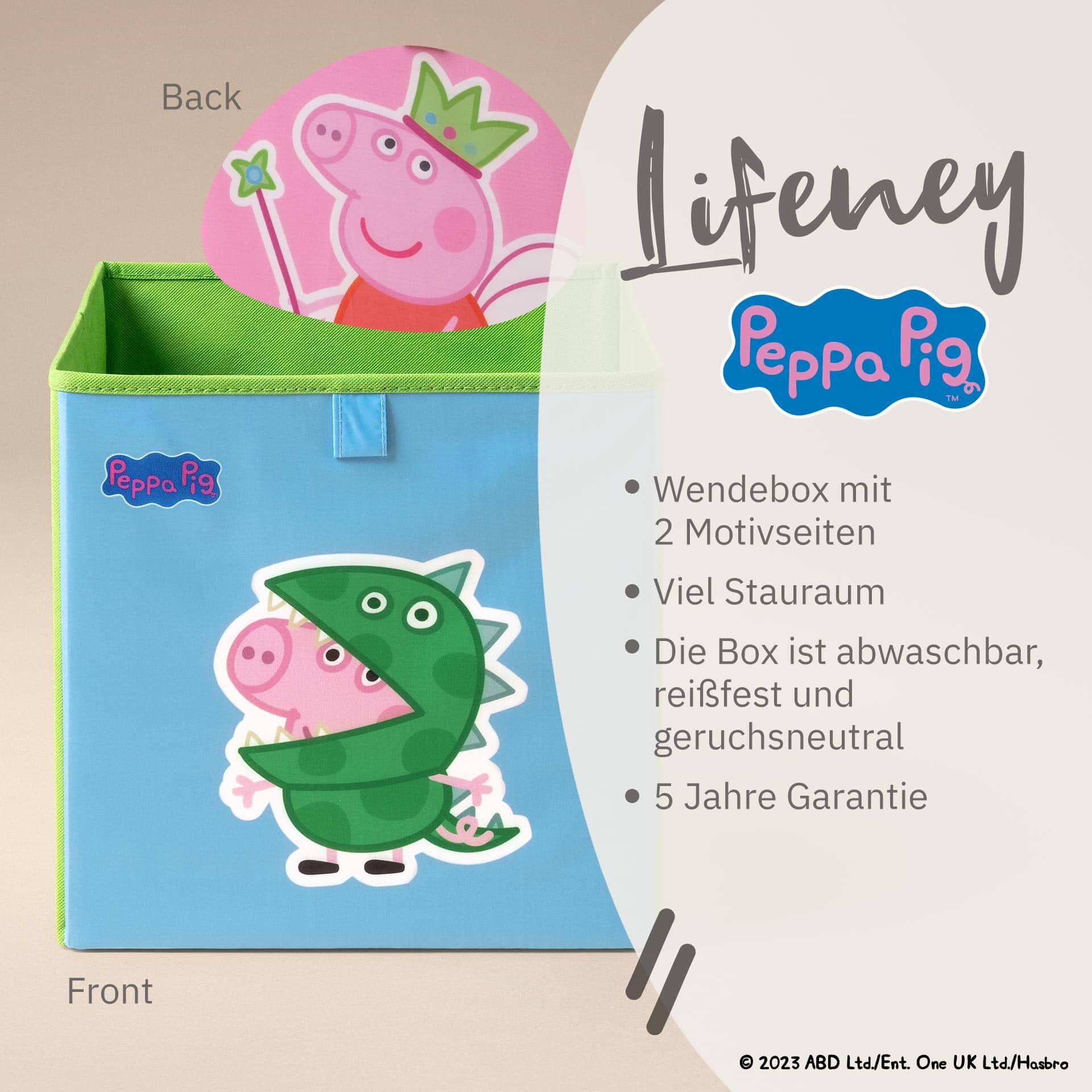 Nærbilde av Oppbevaringsboks Peppa Pig Fee & George