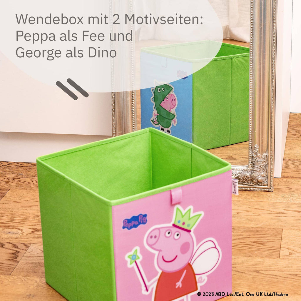 Oppbevaringsboks Peppa Pig Fee & George med lokk