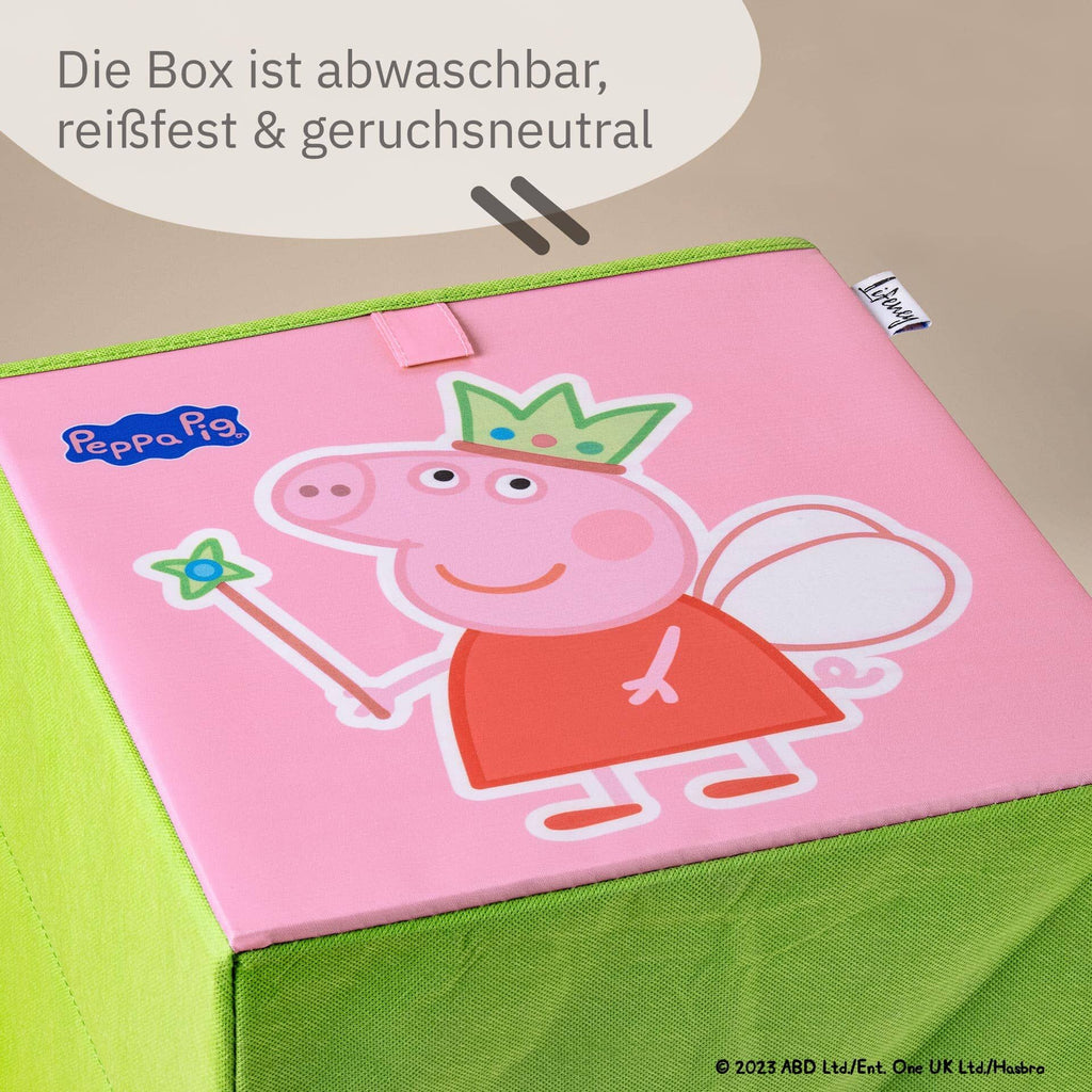 Oppbevaringsboks Peppa Pig Fee & George i bruk