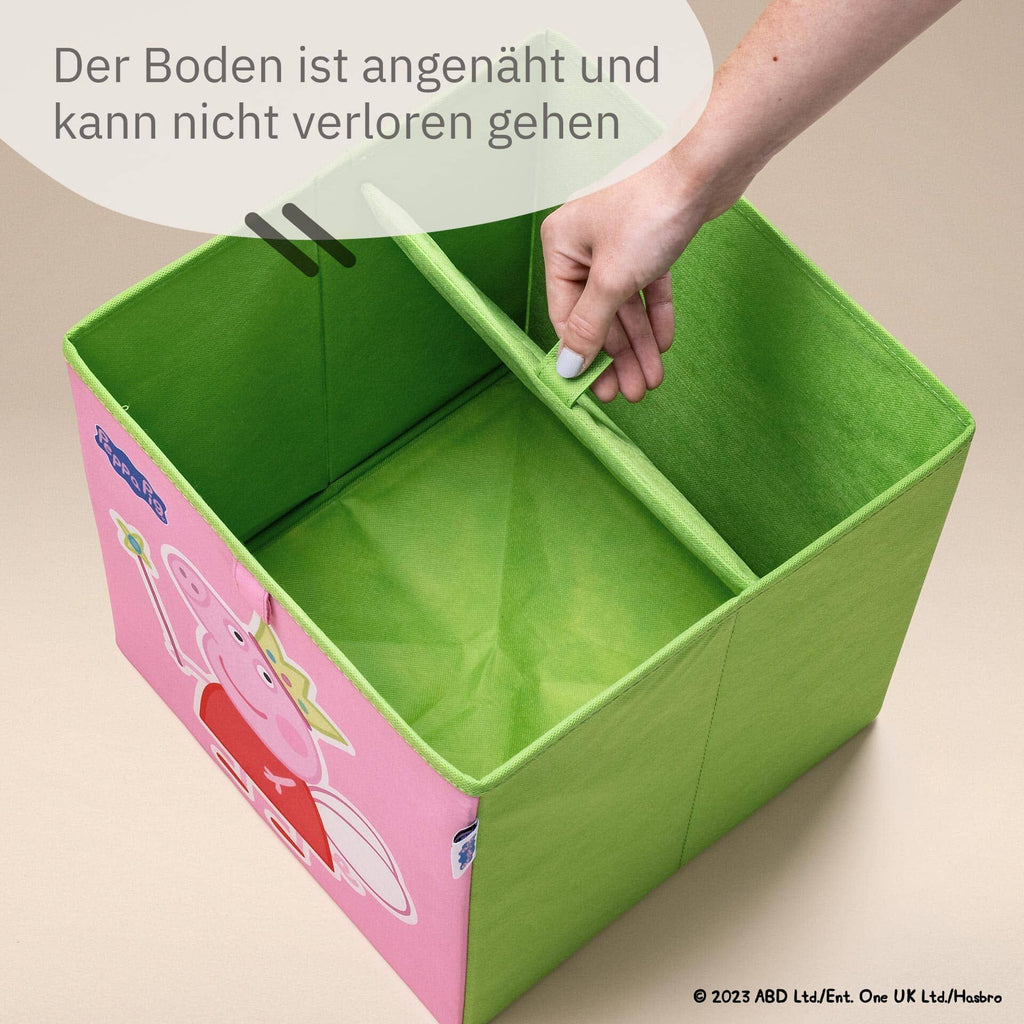 Oppbevaringsboks Peppa Pig Fee & George mønster detalj