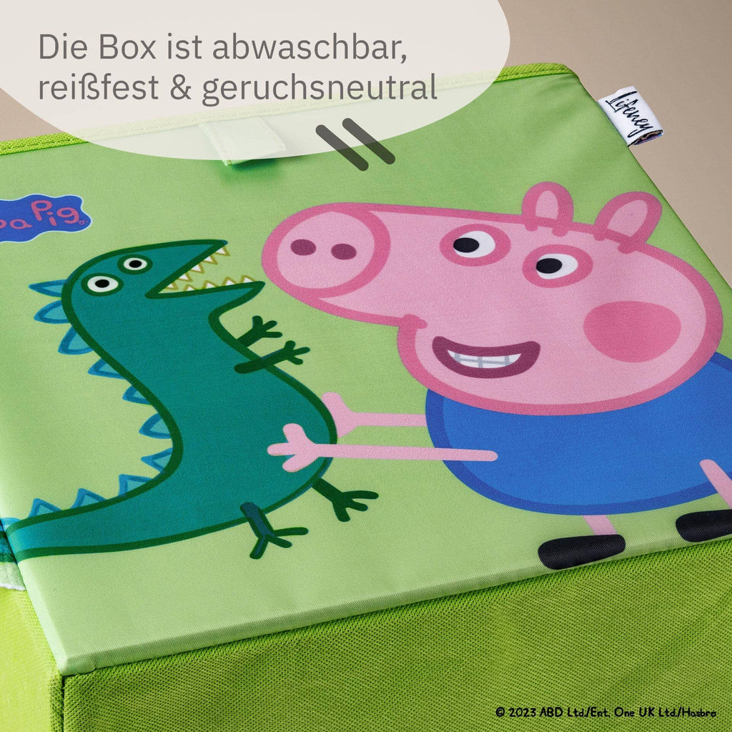 Oppbevaringsboks Peppa Pig George og Dino med innhold