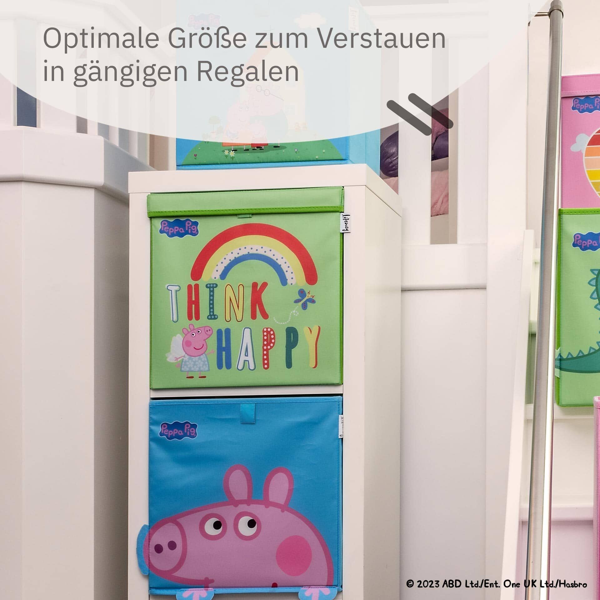 Oversikt av Oppbevaringsboks Peppa Pig Happy i barnerom