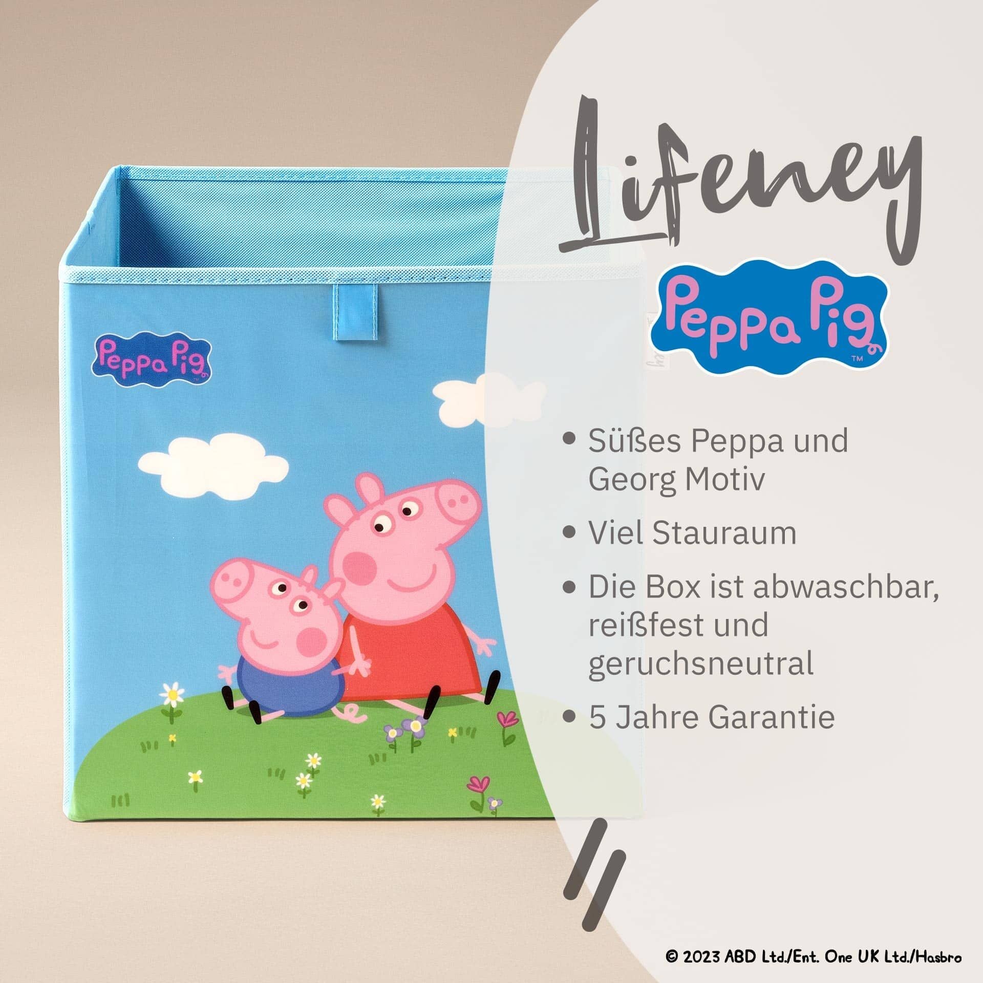 Nærbilde av Oppbevaringsboks Peppa Pig Peppa & George