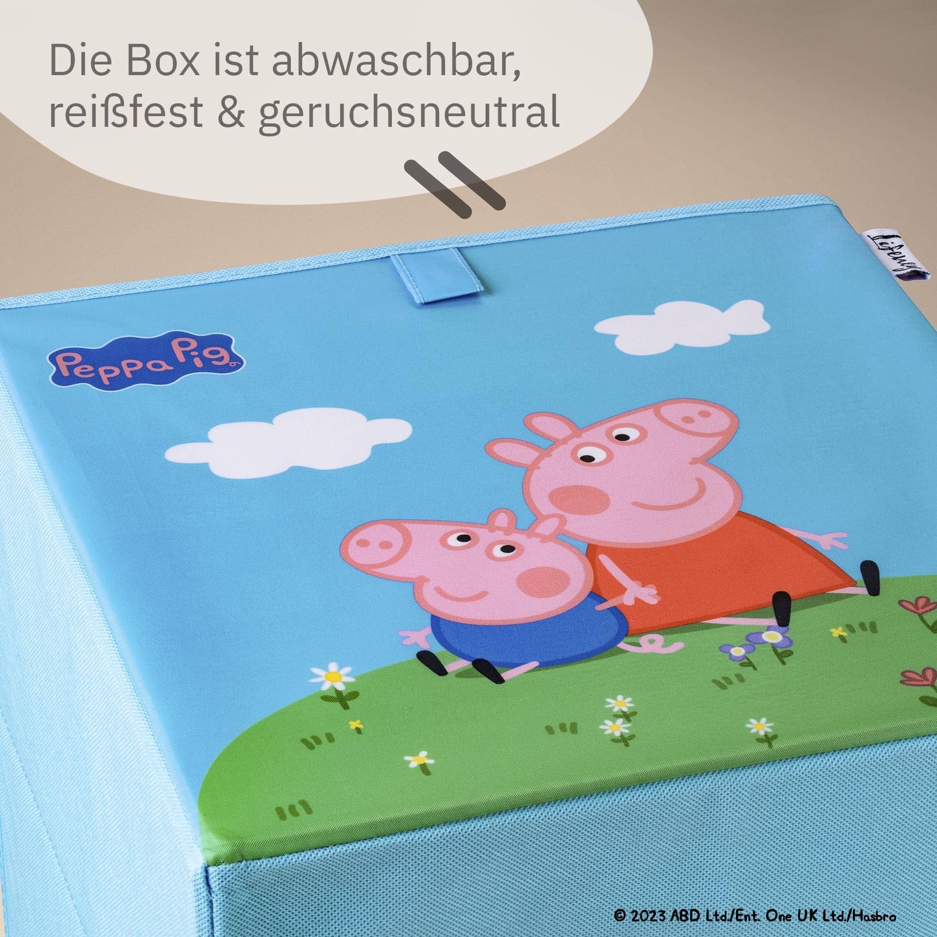 Oppbevaringsboks Peppa Pig Peppa & George 33x33x33 cm - Lifeney